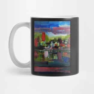 Abstract  Landscape River Lake 289 Mug